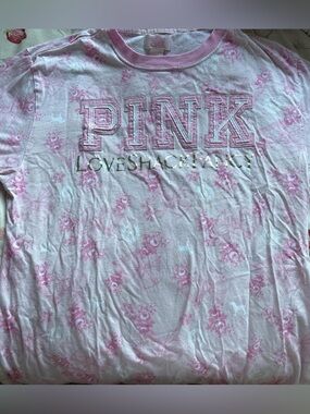 VS Pink x Loveshackfancy floral t shirt